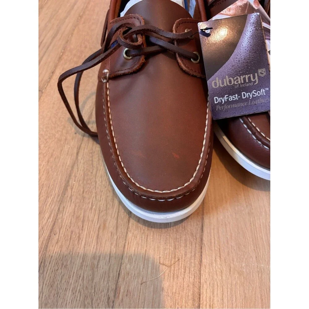 Dubarry of Ireland Port Brown Leather Deck Shoes Boat Shoes EU 44 NWT